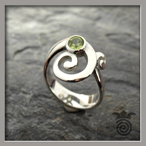 Bague spiralle argent 930
