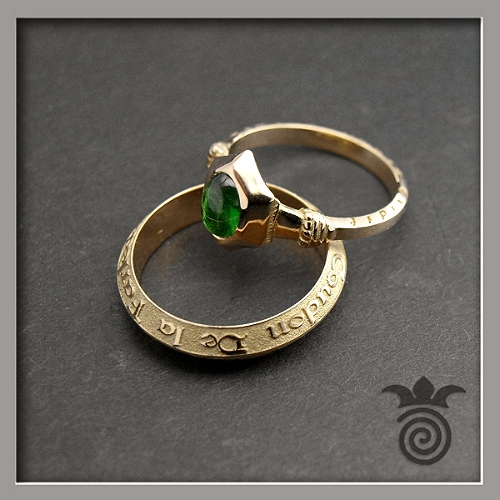 Duo alliances creation personnalis�es style medieval or jaune 750_01